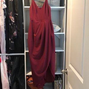 BHLDN Caron Dress Burgundy